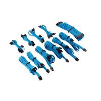 For Corsair PSU - BLUE Premium Individually Sleeved DC Cable Pro Kit, Type 4 (Generation 4)