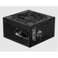MSI MPG A1000GS PCIE5 1000W ATX Power Supply Unit, 80 PLUS Gold, Fully modular flat cables, 0 RPM Mode, Active PFC design