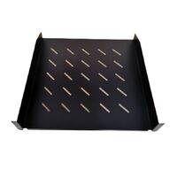 LDR Cantilever 2U 300mm Deep Shelf Recommended for 19 inch 600mm Deep Cabinet - Black Metal Contruction