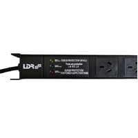 LDR 10-Port 10A Power Distribution Unit AU Approved - 10x 3-Pin AU NZ Outlets Slots - 1U Vertical Mount