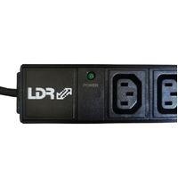 LDR 9-Port 10A Power Distribution Unit AU Approved- 9x IEC C14 Outlets Slots - 1U Vertical Mount