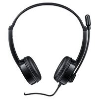RAPOO H100 Wired Stereo Headsets - HD Voice Rotary Microphone Volume Adjustment 3.5mm Headphones (Buy 10 Get 1 Free)
