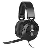 Corsair HS55 Carbon Stereo Gaming Headset PS5 3D Audio PS5 Switch Discord Certified Ultra Comfort Foam USB 