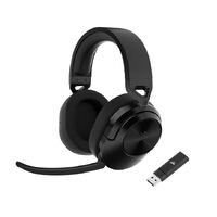 Corsair HS55 Wireless  Bluetooth Carbon 7.1 Dolby PS5 Switch. Mobile Ultra Comfort Foam USB Receiver 266g light 24hr Headset. 2023 Model 