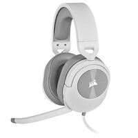 Corsair HS55 White 7.1 SURROUND Gaming Headset PS5 Switch. ICUE Discord Certified Ultra Comfort Foam USB 