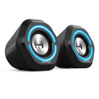 Edifier G1000 Gaming 2.0 Speakers System - Bluetooth V5.0  USB Audio  AUX Input RGB 10 Light Effects  10W RMS Power - Black