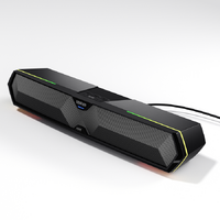 Edifier MG300 Computer Tabletop RGB Bluetooth Speaker - USB-A Sound Card, Bluetooth v5.3, RGB Light Effects, Full Control Panel, 2.5W+2.5W, Black