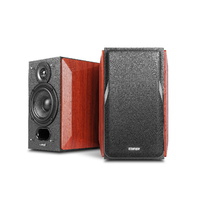 Edifier P17 Passive Bookshelf Speakers - Premium Wooden Enclosures 3 4inch Silk Dome Tweeters 4inch Bass Drivers Wall-mount Brackets
