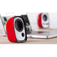 Edifier R12U USB Compact 2.0 Multimedia Speakers System (Red) - 3.5mm AUX/USB/Ideal for Desktop,Laptop,Tablet or Phone