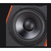 Edifier R2000DB-BROWN Powered Bluetooth Bookshelf Speakers 25mm Eagle Eye tweeters 5  ft bass unit Pair devices via Bluetooth