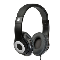 Verbatim Stereo Headphone Classic - Black Headphones Over-Ear Design 1.2 Meter Cable Included Great for Music on Smartphone Laptop Desktop