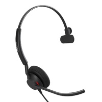 Jabra Engage 40 (Inline Link) UC Mono USB-C A Corded Headsets, Lightweight  sturdy, Double the mic, Busylight, Hearing Protection Audio Quality
