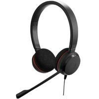 Jabra Evolve2 20SE MS Stereo USB-A Headset Leatherette Ear Cushions Superior Sound Clarity 2yr Warranty