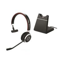 Jabra Evolve 65 SE MS Wirless Bluetooth Mono Headset Includes Charging Stand  Link380a Dongle Dual Connectivity 2ys Warranty