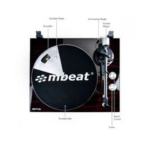 mbeat PT-18K Bluetooth Turntable Player (MMC USB Anti-skating Preamplifier)