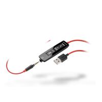 Plantronics/Poly Blackwire 5210 Headset USB-A, 3.5mm corded, Monaural, Noise canceling, Dynamic EQ, SoundGuard, Call control, Leatherette earcups