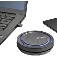 Plantronics/Poly Calisto 5300-M with USB-A BT600 dongle, Bluetooth Speakerphone, Team Certified, Rich & Clear audio, Easy Connect, Intuitive Control