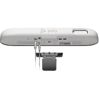 Poly Studio R30: USB Audio Video Bar with auto-track 120-deg FOV 4K Camera Integrated speaker and microphone Wi-Fi device management monitor clamp