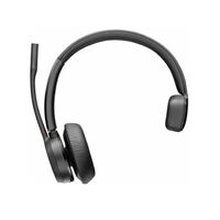 Plantronics Poly Voyager 4310 UC Headset Teams certified Monaural Wireless  Noise canceling boom Acoustice Fence SoundGuard upto 24hrs talk tim