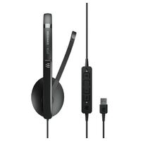 EPOS | Sennheiser ADAPT 130T USB II, On-ear, single-sided USB-A headset with in-line call control and foam earpad. Optimised for UC