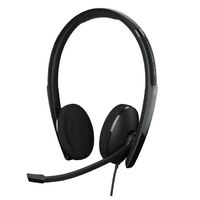 EPOS | Sennheiser ADAPT 160T USB II On-ear double-sided USB-A headset with in-line call control and foam earpads. Certified for Microsoft Teams