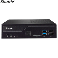Shuttle DH410 XPC Slim 1.3L Barebone, H410, LGA1200, 2xDDR4 SODIMM, 1x 2.5', 1x M.2, 4K Dual Display, DP+HDMI, 2x RS232, 4x, 3CX and Voip use