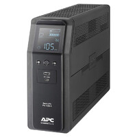 APC Back-UPS Pro 1200VA 720W Line Interactive UPS Tower 230V 10A Input 8x IEC C13 Outlets Lead Acid Battery USB Type A  C Ports LCD