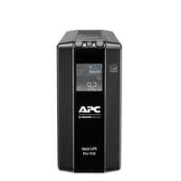 APC Back-UPS Pro 900VA 540W Line Interactive UPS Tower 230V 10A Input 6x IEC C13 Outlets Lead Acid Battery LCD AVR