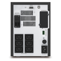 APC Easy UPS 1000VA 700W Line Interactive UPS Tower 230V 10A Input 6x IEC C13 Outlets Lead Acid Battery Network Slot