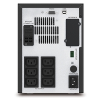 APC Easy UPS 1500VA 1050W Line Interactive UPS Tower 230V 10A Input 6x IEC C13 Outlets Lead Acid Battery Network Slot
