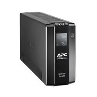 APC Back-UPS Pro 650VA 390W Line Interactive UPS Tower 230V 10A Input 6x IEC C13 Outlets Lead Acid Battery LCD AVR