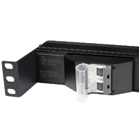 Powershield 10 Way Horizontal PDU with IEC C14 Input 1RU  10 x10AMP IEC C13 Outlets 10AMP IEC C14 Plug includes MCB.
