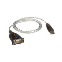Aten USB to RS232 converter with 1m cable，921.6 Kbps Transfer Rate Compatible with Windows Mac Linux