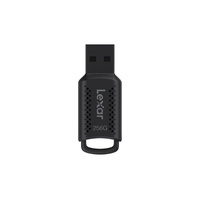 Lexar V400 256GB JumpDrive USB3.0 Flash Drive, up to 100MB s read, Black,Securely protect files with Lexar DataShield. 256-bit AES encryption for add