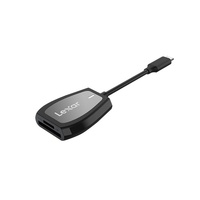 Lexar USB-C Dual-Slot Reader  transfer speeds up to 312MB s1 read. For added convenience, it is backwards compatible with UHS-I cards and has a USB-C