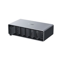Lexar Professional Workflow with Thunderbolt4 uplink,6Module bay Maximum speed is up to 1050MB s when pairing the portable SSD with Workflow