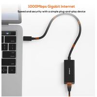 mbeat  USB-C Gigabit Ethernet Adapter - Black
