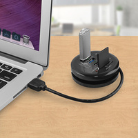 (EOL) mbeat® Portable USB 3.0 Hub and Card Reader - USB 3.0/2.0, SDXC/SDHC/ MMC/MMC4.0/ RS-MMC/RS-MMC/Micro-SDXC/Micro-SDHC/ MicroSD, up to 2TB