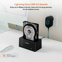 mbeat D1 USB 3.0 3.5 ft  2.5 ft SATA HDD Docking Station - Black