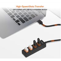 mbeat 4-Port USB 3.0 Hub - Black