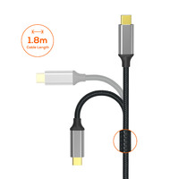 mbeat Tough Link 1.8m 4K USB-C to HDMI Cable - Extend USB-C Laptop, Tablet or Smartphone Video to HDMI Monitor, Projector, HDTV, 4K@60Hz(3840×2160)