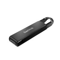 SanDisk Ultra USB Type-C Flash Drive, CZ460 64GB, USB Type C 3.1, Black, Super-thin Retractable, 5Y
