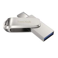 SanDisk 256GB Ultra Dual Drive Luxe USB-C  USB-A Flash Drive Memory Stick 150MB s USB3.1 Type-C Swivel for Android Smartphones Tablets Macs PCs