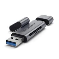 Simplecom CR402 SuperSpeed USB-C and USB-A SD MicroSD Card Reader USB 3.2 Gen 1 (USB 3.0)