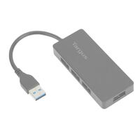 Targus 4 Port Smart USB 3.0 Hub Self-Powered with 10 Times Faster Transfer Speed Than USB 2.0