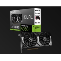 ASUS nVidia GeForce DUAL-RTX5060TI-O16G-16GB GDDR7 767 TOPs 28 Gbps