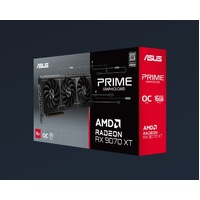 ASUS AMD Radeon PRIME PRIME-RX9070XT-O16G RX 9070 XT 16GB GDDR6 OC Edition 20 Gbps 2.5 Slot 256-bit