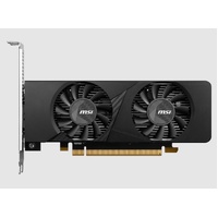 MSI nVidia GeForce RTX 3050 LP 6G OC Video Card, 1492 MHz Boost Clock, 6GB GDDR6, PCI-E 4.0, 1x DisplayPort 1.4a, 2x HDMI