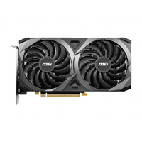 MSI nVidia Geforce RTX 3060 VENTUS 2X OC 12GB Video Card PCI-e 4.0 GDDR6 1807 MHz Boost Clock 3x DisplayPort 1.4 1x HDMI 2.1