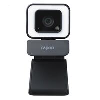 RAPOO C270L FHD 1080P Webcam - 3-Level Touch Control Beauty Exposure LED, 105 Degree Wide-Angle Lens, Built-in/Double Noise Cancellation Microphone